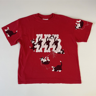 スパンク(Spank!)のUSA製　ヴィンテージ  tシャツ　SPUMNOI スプモーニ　ネコ　tシャツ(Tシャツ(半袖/袖なし))