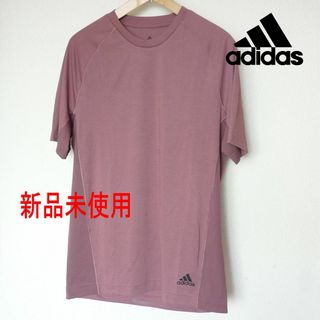 アディダス(adidas)の定価5490円L相当 ★アディダスバーガンディYOGAヨガ半袖Tシャツ(Tシャツ(半袖/袖なし))