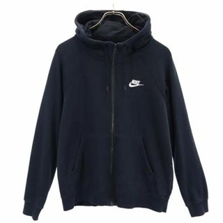 NIKE - ナイキ 長袖 スウェット ジップパーカー M ブラック NIKE レディース