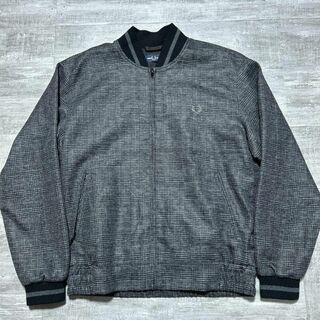 FRED PERRY - 美品 FRED PERRY グレンチェック トラックジャケット M ブルゾン