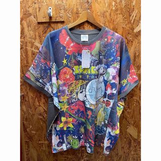 スカラー(ScoLar)のスカラー　142626：花宇宙柄アートプリントプルオーバー(Tシャツ(半袖/袖なし))