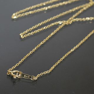 ミキモト(MIKIMOTO)のミキモト シンプル チェーン ネックレス 40cm K18YG 新品仕上済(ネックレス)