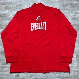 アニエスベー(agnes b.)のagnes b × EVERLAST コラボ スウェット ハイネック 赤 XL(スウェット)