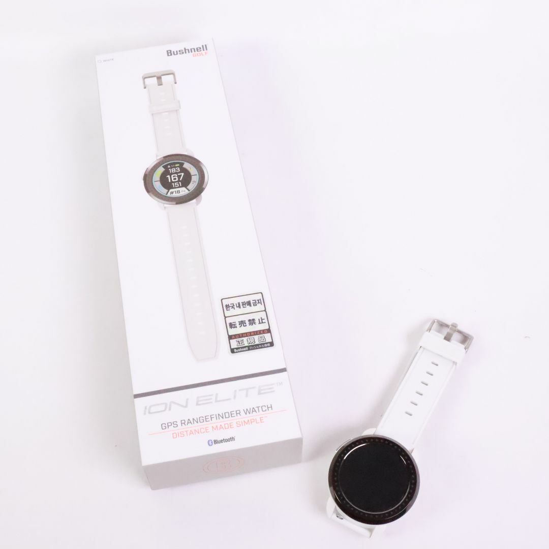 Bushnell　GOLF　ブッシュネル イオン エリートGPSゴルフナビ 腕時計　白