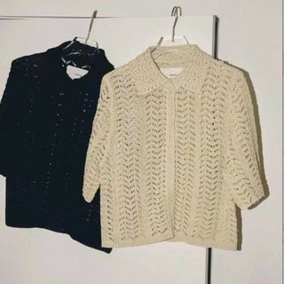 トゥデイフル(TODAYFUL)のTODAYFUL lace knit shirts(ニット/セーター)