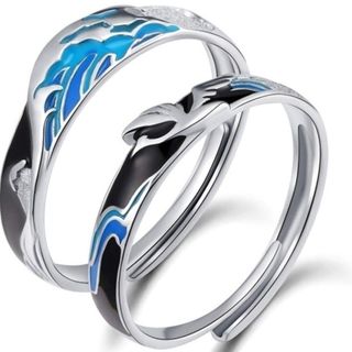 X1007 ペアリング 結婚指輪 シルバー レディース メンズ カップル(リング(指輪))