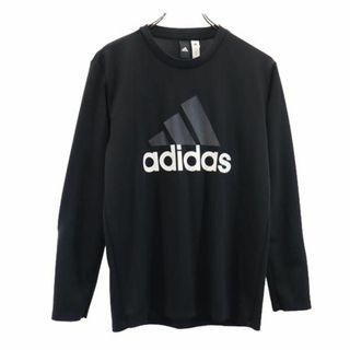 アディダス(adidas)のアディダス プリント トレーニング 長袖 Tシャツ M ブラック adidas ロンT メンズ(Tシャツ/カットソー(七分/長袖))