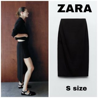 ザラ(ZARA)のZARA　ミディ パレオ バミューダパンツ　Sサイズ(ひざ丈スカート)