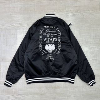 ダブルタップス(W)taps)の17aw 2017 希少 WTAPS チーム ジャケット ロゴ 刺繍 スタジャン(スタジャン)