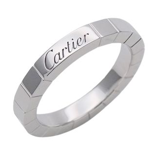 カルティエ(Cartier)のカルティエ Cartier リング レディース ブランド 指輪 750WG ラニエール ホワイトゴールド #49 約9号 ジュエリー シンプル 磨き済み 【中古】(リング(指輪))