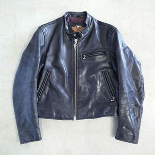 ハーレーダビッドソン(Harley Davidson)のハーレーダビッドソン 　レザージャケット　シングルライダース 　革ジャン(レザージャケット)