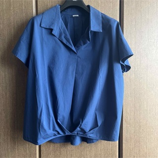 【BE NEAT ビーニート】ブルーシャツ Freeサイズ(シャツ/ブラウス(半袖/袖なし))
