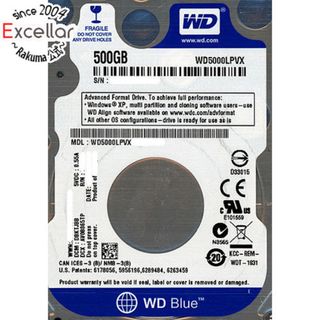 ウェスタンデジタル(Western Digital)のWestern Digital製HDD　WD5000LPVX　500GB SATA600　6000～7000時間以内(PC周辺機器)