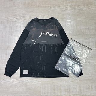 ダブルタップス(W)taps)の19ss 2019 WTAPS ブリーチ加工 ロングスリーブ Tシャツ ロンT(Tシャツ/カットソー(七分/長袖))