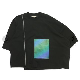  JieDa PRINTED ASYMMETRY T-SHIRT