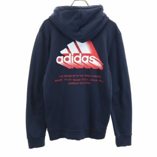 アディダス(adidas)のアディダス 長袖 スウェットパーカー L ネイビー adidas メンズ(パーカー)