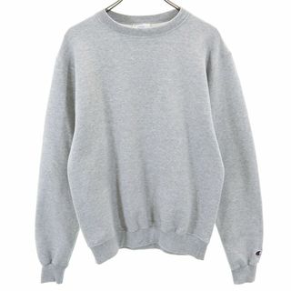 チャンピオン(Champion)のチャンピオン 長袖 トレーナー L グレー Champion スウェット 裏起毛 メンズ(スウェット)