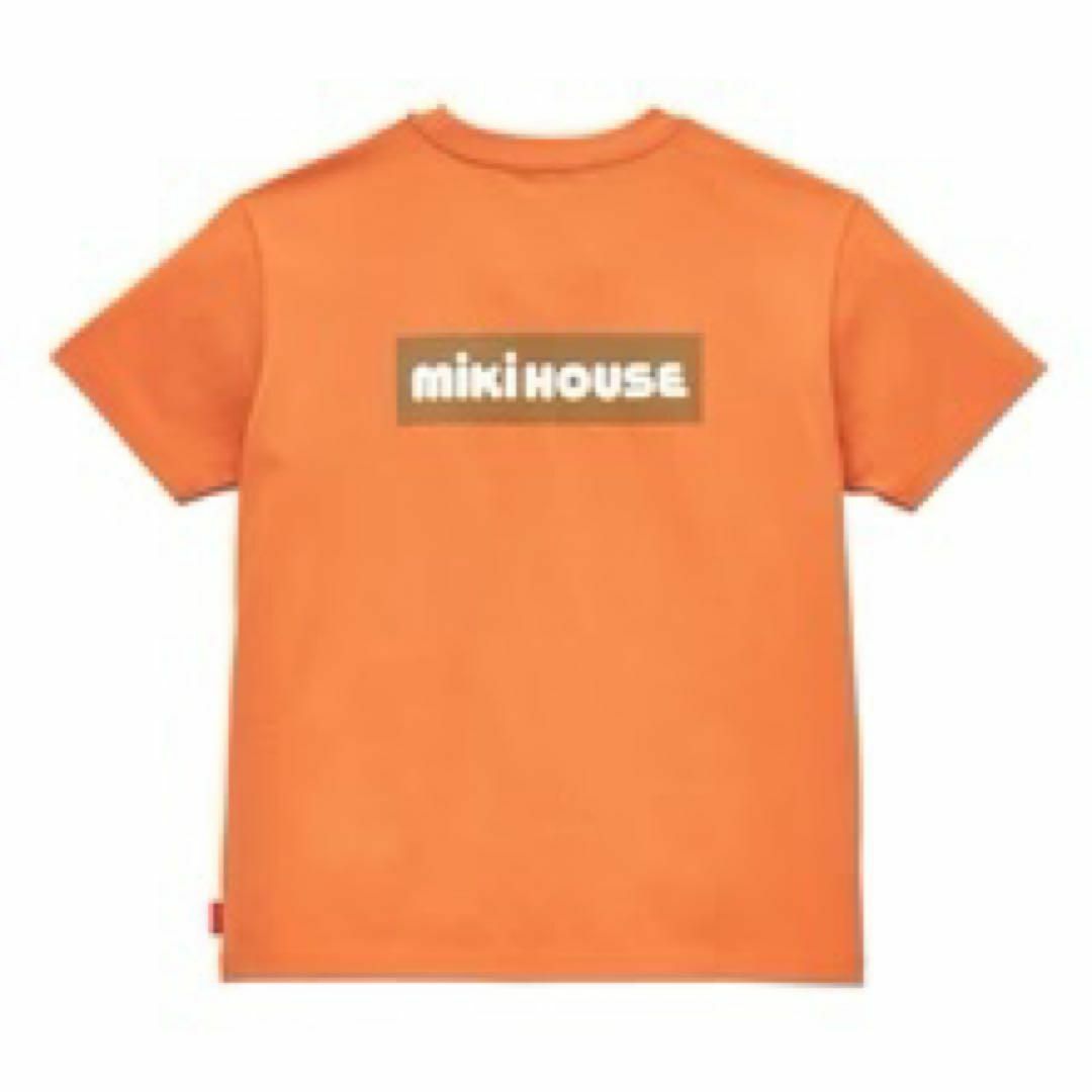 mikihouse - ミキハウス 120 オレンジ バックボックスロゴ T mikihouse - ミキハウス 120 オレンジ バックボックスロゴ T