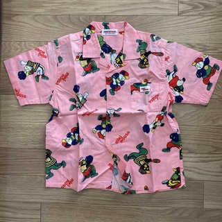 ミキハウス(mikihouse)のミキハウス 子供服 半袖シャツ アロハ レトロ ピンク T120-B60 日本製(ブラウス)