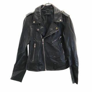 ザラ(ZARA)のザラ ライダースジャケット MEX30 ブラック系 ZARA WOMEN レディース(ライダースジャケット)