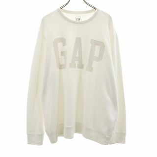 ギャップ(GAP)のギャップ 長袖 トレーナー XL ホワイト系 GAP スウェット 裏起毛 メンズ(スウェット)