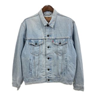 リーバイス(Levi's)の90年代 Levi's リーバイス 70503-02 デニムトラッカージャケット ブルー (メンズ L) 中古 古着 Q8762(Gジャン/デニムジャケット)