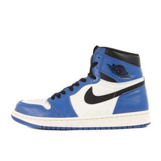 ナイキ(NIKE)のNIKE ナイキ サイズ:27.5cm AIR JORDAN 1 RETRO HIGH OG GAME ROYAL (555088-403) エアジョーダン1 レトロ ハイ ゲームロイヤル ブラック US9.5 ハイカット スニーカー シューズ 靴【メンズ】【中古】(スニーカー)