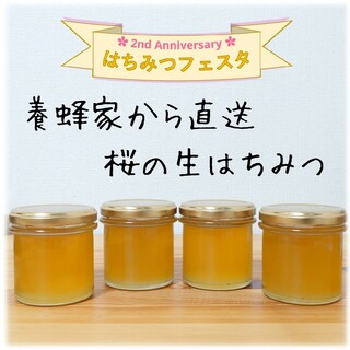 桜の生はちみつ【150g】×4本　2024/4採蜜　新蜜　国産　蜂蜜(その他)
