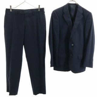 ユニクロ(UNIQLO)のユニクロ ストレッチウール スーツ 上下 セットアップ 40/76cm ネイビー UNIQLO +J メンズ(セットアップ)