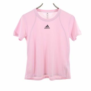 アディダス(adidas)のアディダス トレーニング 半袖 Tシャツ S ピンク adidas レディース(Tシャツ(半袖/袖なし))