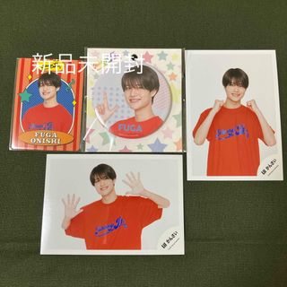 ジャニーズジュニア(ジャニーズJr.)の【521】Lilかんさい 大西風雅　わっしょい缶バッジ・プロフィールカード・写真(アイドルグッズ)