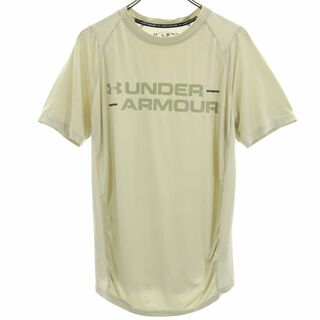 アンダーアーマー(UNDER ARMOUR)のアンダーアーマー プリント トレーニング 半袖 Tシャツ M ベージュ UNDER ARMOUR メンズ(Tシャツ/カットソー(半袖/袖なし))