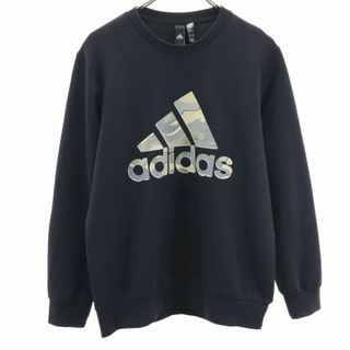 アディダス(adidas)のアディダス 長袖 スウェット トレーナー L 黒 adidas メンズ(スウェット)