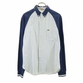 ラコステライブ(LACOSTE L!VE)のラコステライブ 長袖 ボタンダウンシャツ 39 グレー系 LACOSTE L!VE メンズ(シャツ)