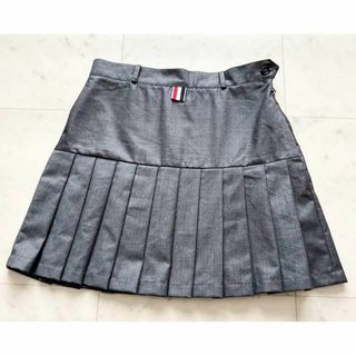 トムブラウン(THOM BROWNE)のTHOM BROWNE. トムブラウン プリーツミニスカート グレー サイズ1(ミニスカート)