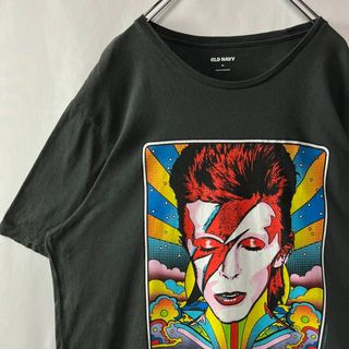 オールドネイビー(Old Navy)のデビッド・ボウイ　Tシャツ　アラジン・セイン　バンドT ブラック　XL 古着(Tシャツ/カットソー(半袖/袖なし))