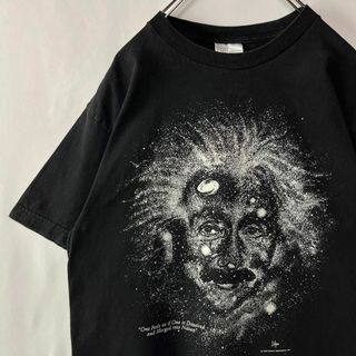 メキシコ製　アインシュタイン Tシャツ 相対性理論 蓄光　Mサイズ　ブラック(Tシャツ/カットソー(半袖/袖なし))