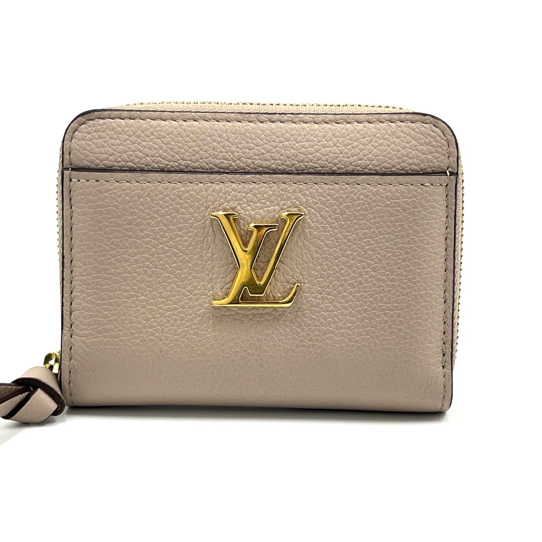 LOUIS VUITTON - LOUIS VUITTON ルイヴィトン ジッピー・コインパース ロックミー コインケース 小銭入れ ファスナー財布 カーフレザー グレージュ M80100 美品