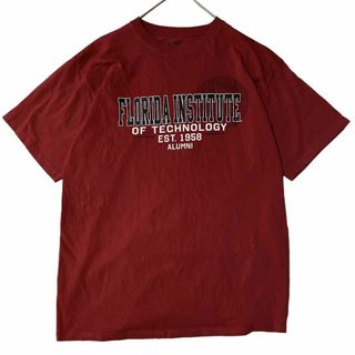 ギアフォースポーツ 半袖Tシャツ フロリダ工科大学 レッド US古着 r95(Tシャツ/カットソー(半袖/袖なし))