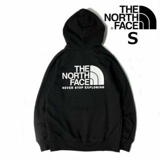 ザノースフェイス(THE NORTH FACE)のノースフェイス W THROWBACK パーカー US限定(S)黒 181130(パーカー)