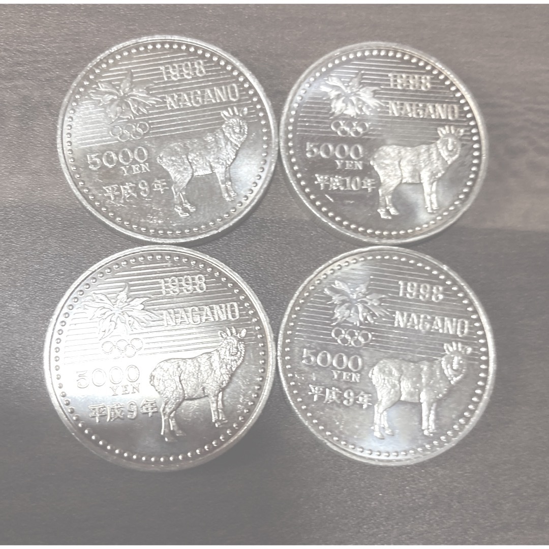 記念硬貨 長野オリンピック5000円× 4枚 記念硬貨 長野オリンピック5000円× 4枚