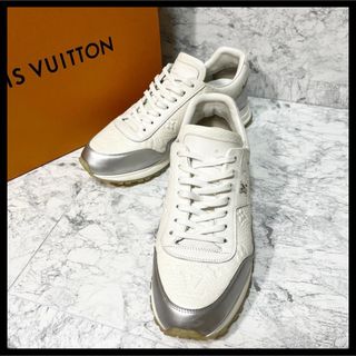 ルイヴィトン(LOUIS VUITTON)の✨極美品✨ルイヴィトン ランアウェイライン モノグラム  バックロゴ 白 7(スニーカー)