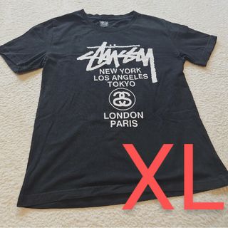 STUSSY - stussy ステューシー　半袖Tシャツ　Tシャツ　希少サイズＸＬ　黒