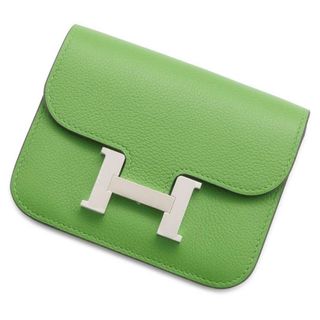 エルメス(Hermes)のエルメス 財布 コンスタンス スリム ヴェルソ ヴェールユッカ/モーヴペール/シルバー金具 エバーカラー B刻印(財布)