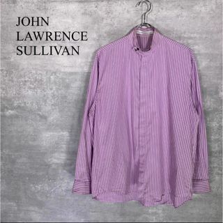 JOHN LAWRENCE SULLIVAN - 『ジョンローレンスサリバン』(44) スタンドカラーストライプシャツ