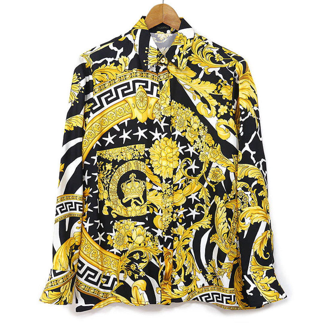 Versace ヴェルサーチ バロック シルク シャツ RFID本物認識済み Versace ヴェルサーチ バロック シルク シャツ RFID本物認識済み