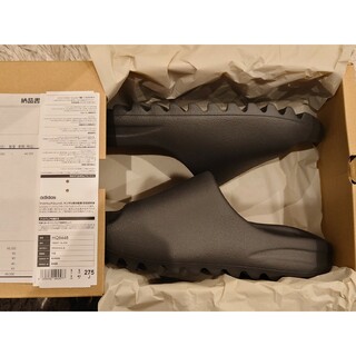 イージー(YEEZY（adidas）)のアディダス イージー スライド オニキス 27.5cm 新品 ブラック サンダル(サンダル)