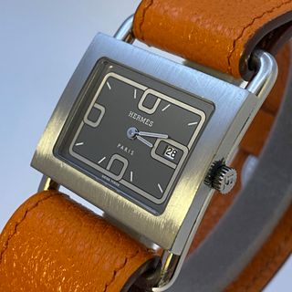 エルメス(Hermes)の美品　エルメス　BA1.510 バレニア デイト クォーツ レディース 箱/保(腕時計)