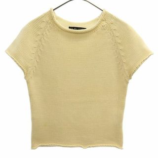 ラルフローレン(Ralph Lauren)のラルフローレン 半袖 フレンチスリーブ コットンニット セーター M ホワイト RALPH LAUREN レディース(ニット/セーター)