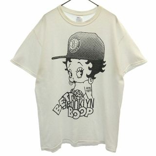 GILDAN - ギルダン ベティブープ プリント 半袖 Tシャツ M ホワイト GILDAN クルーネック ベビーコットン メンズ